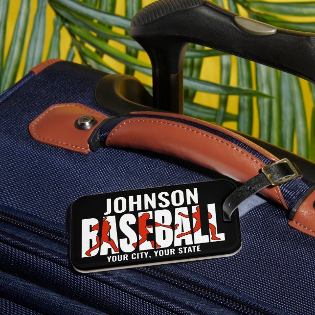 Étiquette À Bagage Équipe de baseball AJOUTER NOM Champion Joueur de  (Insitu Rectoal 3)