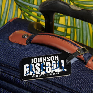 Étiquette À Bagage Équipe de baseball AJOUTER NOM Champion Joueur de 