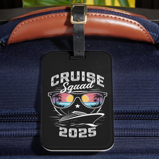 Étiquette À Bagage Équipe de croisière 2025 Famille de jumelage de va (Insitu Rectoal 2)