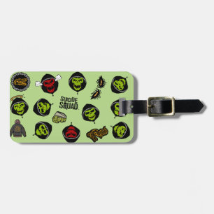 Étiquette À Bagage Équipe de suicide   Killer Croc Emoji Motif