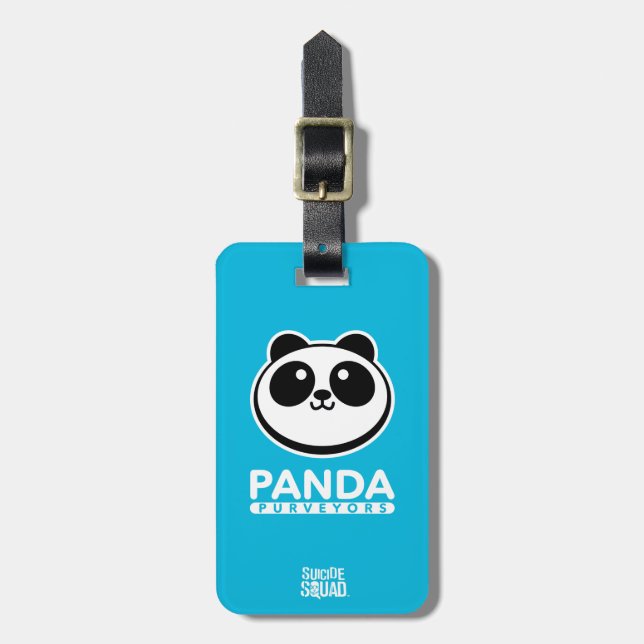 Étiquette À Bagage Équipe de suicide| Logo Panda Purveyors (Devant Vertical)