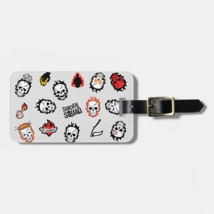 Étiquette À Bagage Équipe de suicide   Motif Diablo Emoji