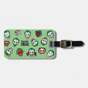 Étiquette À Bagage Équipe de suicide  Motif Joker Emoji