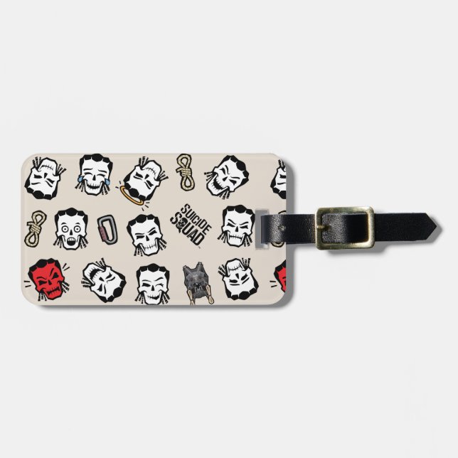 Étiquette À Bagage Équipe de suicide | Slipknot Emoji Motif (Devant horizontal)