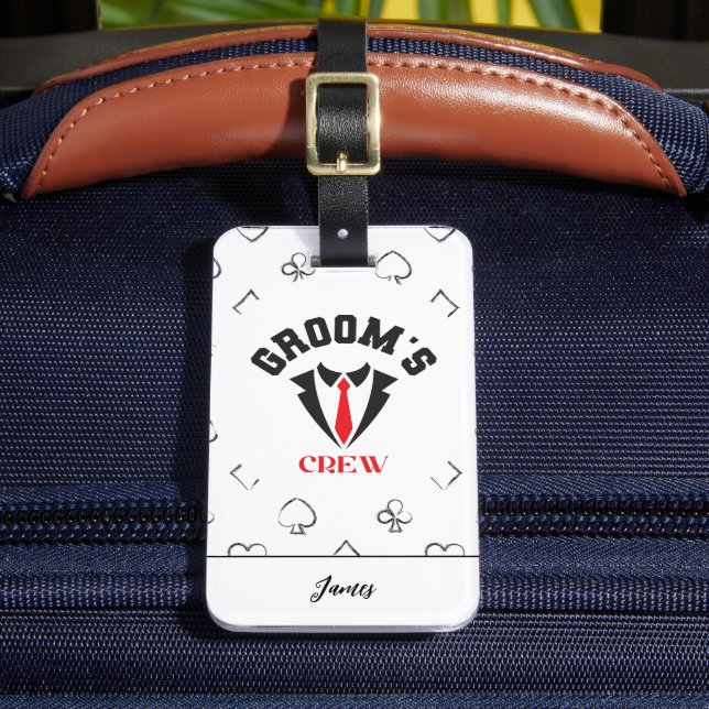 Étiquette À Bagage Équipe du marié - Enterrement de vie de garçon mod (Insitu Rectoal 2)
