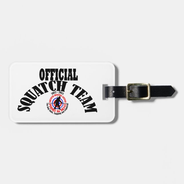 Étiquette À Bagage Équipe officielle de squatch (Devant horizontal)