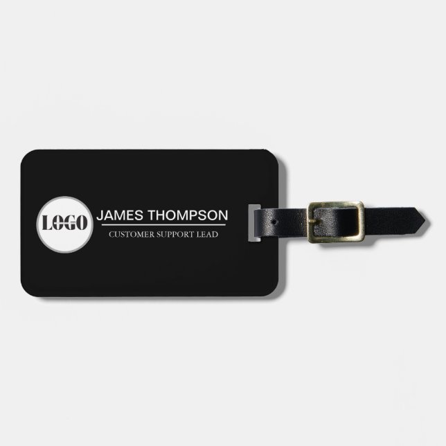 Étiquette À Bagage Équipement de logo personnalisé pour l'employé de  (Devant horizontal)