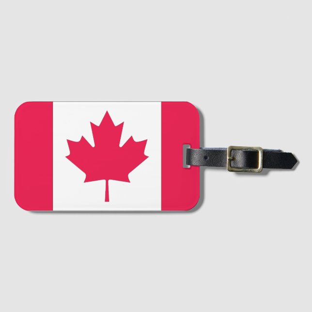 Étiquette À Bagage Érable canadien (Devant Horizontal)