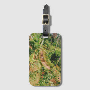 Étiquette À Bagage Escalier de la forêt tropicale de Bali