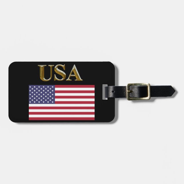 Étiquette À Bagage États-Unis (Devant horizontal)