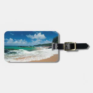 Étiquette À Bagage États-Unis, Kauai, Hawaï. Une Femme Promène Les Ro