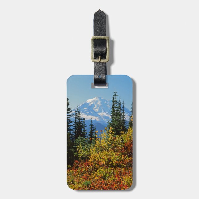 Étiquette À Bagage États-Unis, Washington, Mt. Rainier National Park  (Devant Vertical)