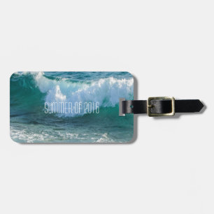Étiquette À Bagage Été de 2016 Awesome Vague mer marine océan