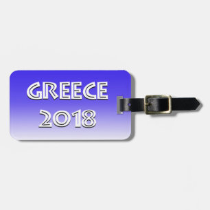Étiquette À Bagage Étiquette 2018 de bagage de la Grèce