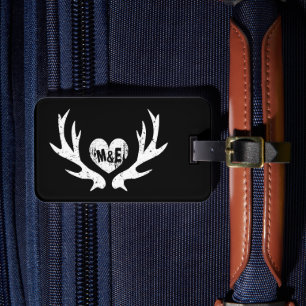 Étiquette À Bagage Étiquette chic de bagage de voyage d'andouiller de