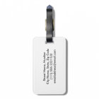 Étiquette chique de bagage de golf