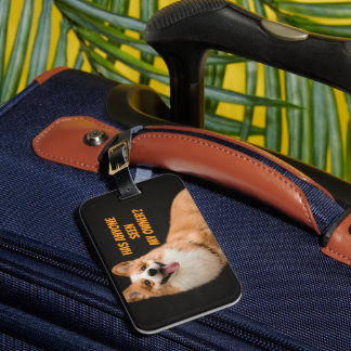Étiquette À Bagage Étiquette de bagage adorable chiot Corgi