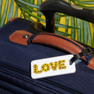 Étiquette À Bagage Étiquette de bagage Amour Tournesol