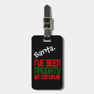 Étiquette À Bagage Étiquette de bagage amusante de Noël J'ai été naug