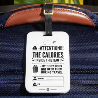 Étiquette À Bagage Étiquette de bagage avec attention