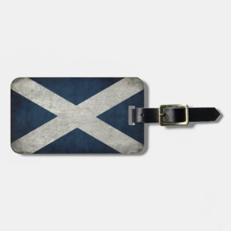 Étiquette À Bagage Étiquette de bagage avec le drapeau de l'Ecosse