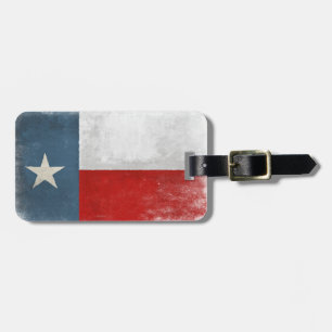 Étiquette À Bagage Étiquette de bagage avec le drapeau du Texas