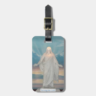 Étiquette À Bagage Étiquette de bagage avec le Jésus-Christ