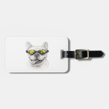 Étiquette de bagage Bouledogue Français