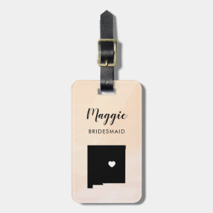 Étiquette À Bagage Étiquette de bagage carte du Nouveau-Mexique, Bien