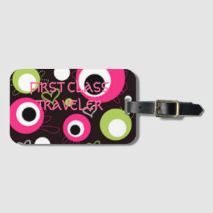 ÉTIQUETTE À BAGAGE ÉTIQUETTE DE BAGAGE COLLECTION JOLI EN POIS