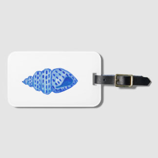Étiquette À Bagage Étiquette de bagage coquillage aquarelle