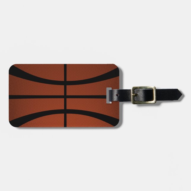 Étiquette À Bagage Étiquette de bagage de basket-ball (Devant horizontal)