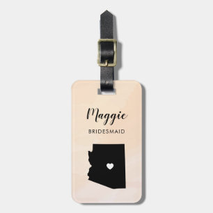 Étiquette À Bagage Étiquette de bagage de carte de l'Arizona pour le 