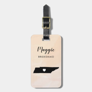 Étiquette À Bagage Étiquette de bagage de carte du Tennessee, accueil