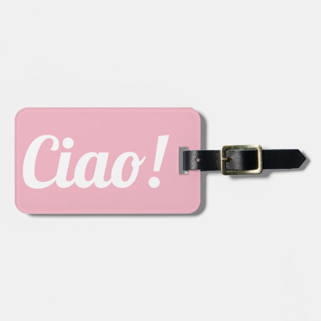 Étiquette À Bagage Étiquette de bagage de Ciao (Devant horizontal)