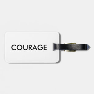 Étiquette À Bagage Étiquette de bagage de citation de courage