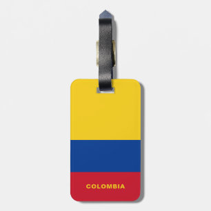 Étiquette À Bagage Étiquette de bagage de drapeau de la Colombie