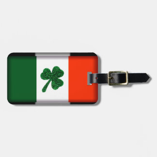 Étiquette À Bagage Étiquette de bagage de drapeau de shamrock de