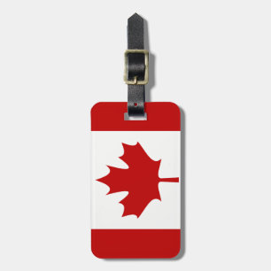 Étiquette À Bagage Étiquette de bagage de drapeau du Canada (ajoutez