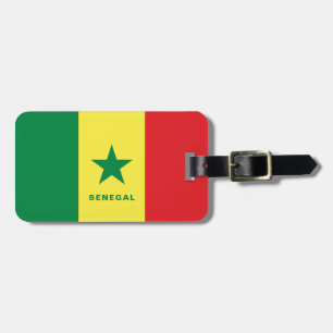 Étiquette À Bagage Étiquette de bagage de drapeau du Sénégal