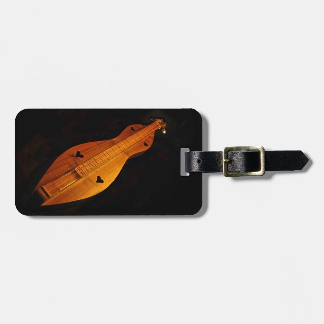 Étiquette À Bagage Étiquette de bagage de dulcimer (Devant horizontal)