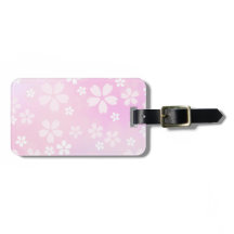 étiquette de bagage de fleur de Sakura de