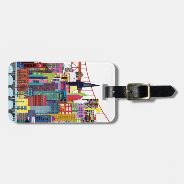 Étiquette À Bagage Étiquette de bagage de Jennifer Maravillas (Devant horizontal)