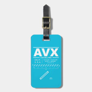Étiquette À Bagage Étiquette de bagage de l'aéroport Catalina AVX