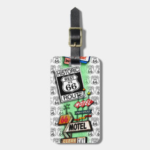 Étiquette À Bagage ÉTIQUETTE de BAGAGE de l'ITINÉRAIRE 66 par