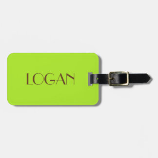 Étiquette À Bagage Étiquette de bagage de Logan pour le voyage
