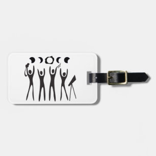 Étiquette À Bagage Étiquette de bagage de logo de chasseurs d'éclipse