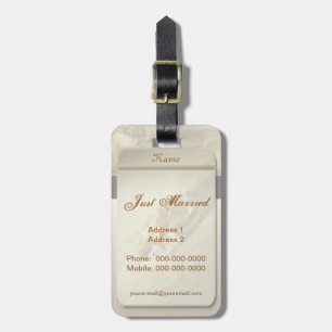 Étiquette À Bagage Étiquette de bagage de mariage