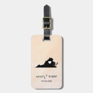 Étiquette À Bagage Étiquette de bagage de mariage de carte de la
