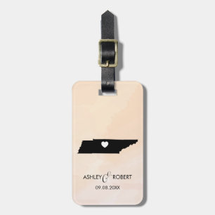 Étiquette À Bagage Étiquette de bagage de mariage de carte du
